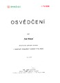 Osvědčení firmy Nibe- Jan Henzl
